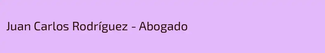 Juan Carlos Rodríguez - Abogado